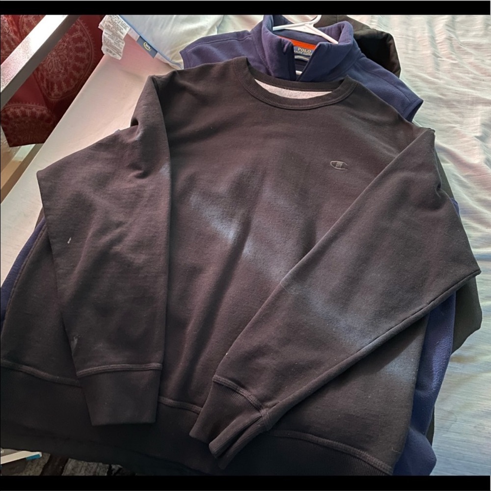 Black champion crewneck sweater